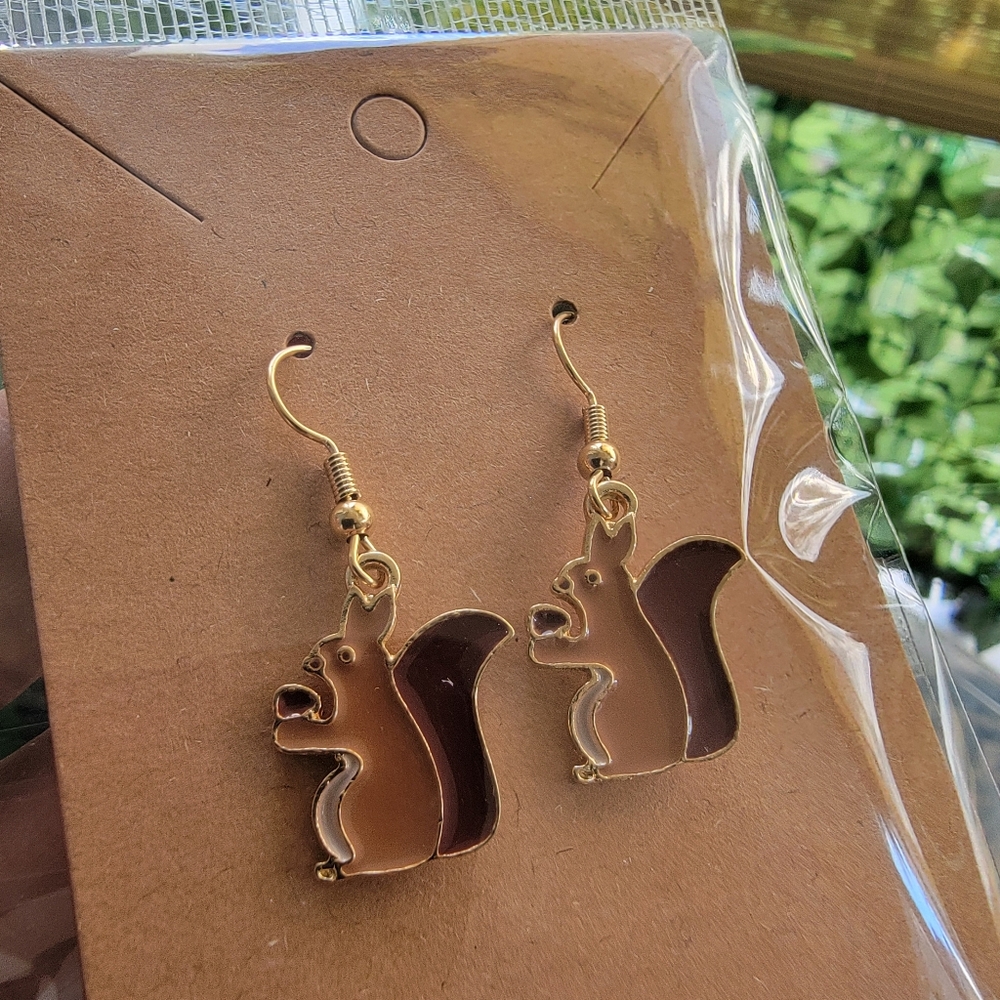Squirrel Earrings
